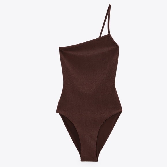 Zara Other - Zara textured asymmetric swimsuit